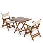 Tuinset, Bas, walnoot, creme