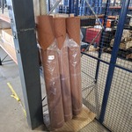 3x Rol Fijne canvas bekledingsstof, Terra