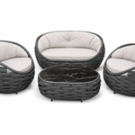 Loungeset, Dawi, antraciet