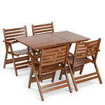 Tuinset, Der, walnoot, creme