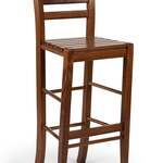 6x Barstoel, walnoot