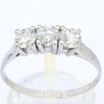 Gouden trinity ring met diamanten