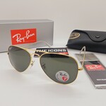 Rayban zonnebril Aviator large metal arista green polarized