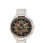 Buona Crans Montana II zilver/rose automatisch herenhorloge