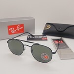 Rayban zonnebril Marshal black green polarized