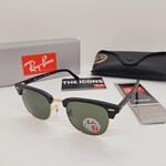Rayban zonnebril Clubmaster black green polarized