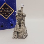 Royal Selangor pewter castle gedecoreerd met kristal