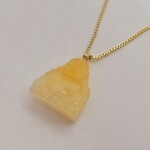 Vintage jade goldplated collier