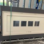 Voordeur kozijn Kömmerling, 9001 hoogglaswit