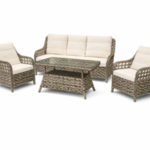 Tuinset, Midye Double Colour, bruin, licht grijs