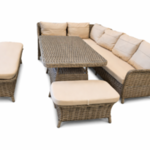 Tuinset, Nest Corner, bruin, beige