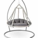 Hangstoel, Jobini, licht grijs/antraciet