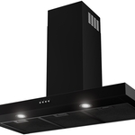 Etna AB290ZT  Blokmodel Schouwkap (90cm)  Zwart