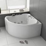 Massagebad, Vonato, Marisole, hoogglans wit