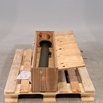 Onderdeel in houten transportkist