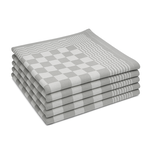 Ca. 144x Horeca theedoek, grijs geblokt