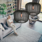 2x Hanglamp Sable 55cm Steinhauer, 4192ZW, zwart, bouwjaar 2025, nieuw