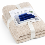 Ca. 14x Handdoeken set 3-delig, Lux-Towels, 3-delig 600gsm, Beige