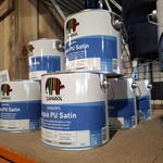 4 x 2,5 liter Caparol PU Satin, RAL 9010