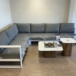 Lounge set, Suns, Savona, mat white/ light antraciet