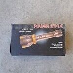 8x Led zaklamp, PowerStyle, 18.000 lumen