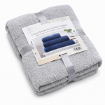 Ca. 14x Handdoeken set 3-delig, Lux-Towels, 3-delig 600gsm, licht grij