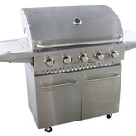 Gasbarbecue, Vonato, RVS Traditionele Grill Luxe 5, zilverkleurig, rvs
