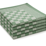 Ca. 144x Horeca theedoek, groen geblokt