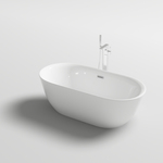 Vrijstaand bad, Vonato, Lamone, wit