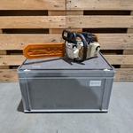Benzine kettingzaag, STIHL, MS 200T, 2002, incl. kunststof stapelbak