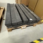 Ca. 21x Kunststof balk, zwart