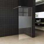 Slim glasplaat 90×200 helder glas + melkglas WB, 20.3478