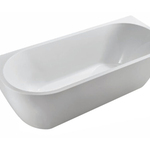 Half Vrijstaand ligbad 180×80 cm, Wit
