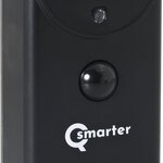 8x Draadloze deurbel Qsmarter, DB Pro, zwart/bruin