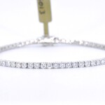 Witgouden armband vol met briljant geslepen diamanten 4.50 carat