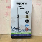Thermostatische regendoucheset Aloni, Optima Rondo, zwart