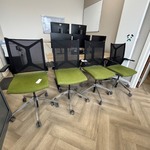 4x Bureaustoel, groen