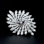 Gouden broche met diamanten