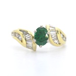 Gouden ring met smaragd