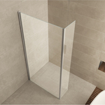 Zijwand + hoekprofiel 40×200 cm WB, 20.3820