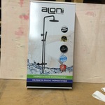 Thermostatische regendoucheset Aloni, Optima Rondo, zwart