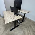 2x Elektrische zit-sta bureau