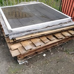 Ca. 15x Dikke tuinschermen, Diverse modellen