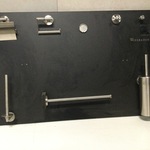 Toiletaccessoires op bord WB, rvs