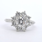 Witgouden ring met diamanten