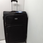 Zwarte stevige reiskoffer op wielen Royalty Rolles, zwart