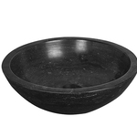 Hardstenen opzetwastafel Rond 40×12 cm WB, 39.3520, grijs tinten