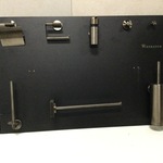 Toiletaccessoires op bord WB, gun metal
