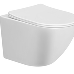 Wandcloset verkort 48 cm + soft close bril WB, 32.4640, wit