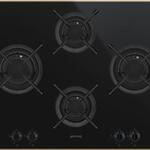 Kookplaat, Smeg, PV664LCNR, Zwart/Koper